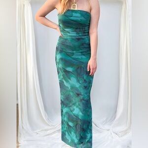 slim fit dress slacks Samara Halterneck Maxi Dress